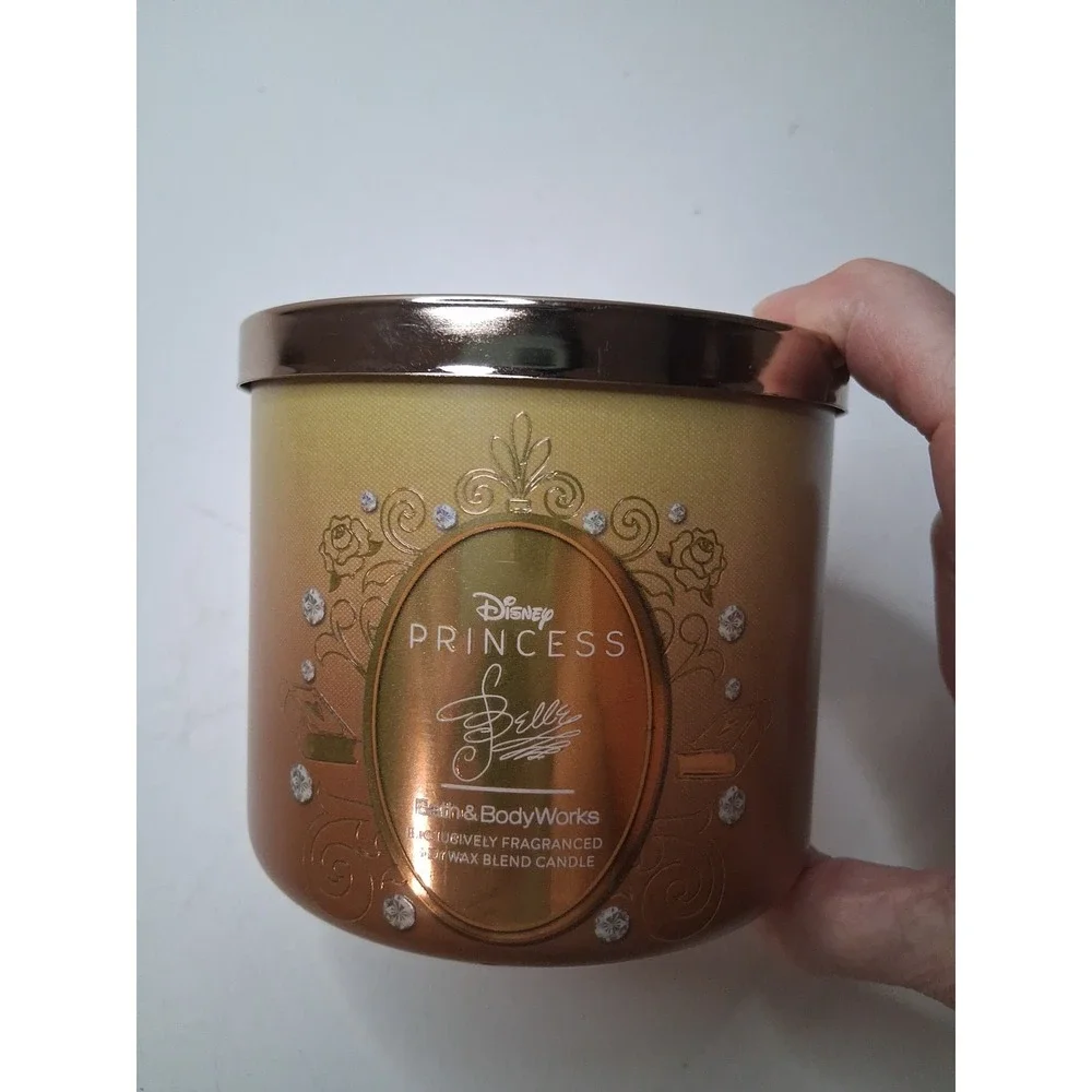 Bath & Body Works DISNEY PRINCESS BELLE 3-Wick Candle 14.5 oz NEW